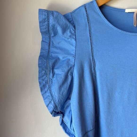 Scotch & Soda Ruffled Sleeve Cotton Dress - Picture 4 of 10